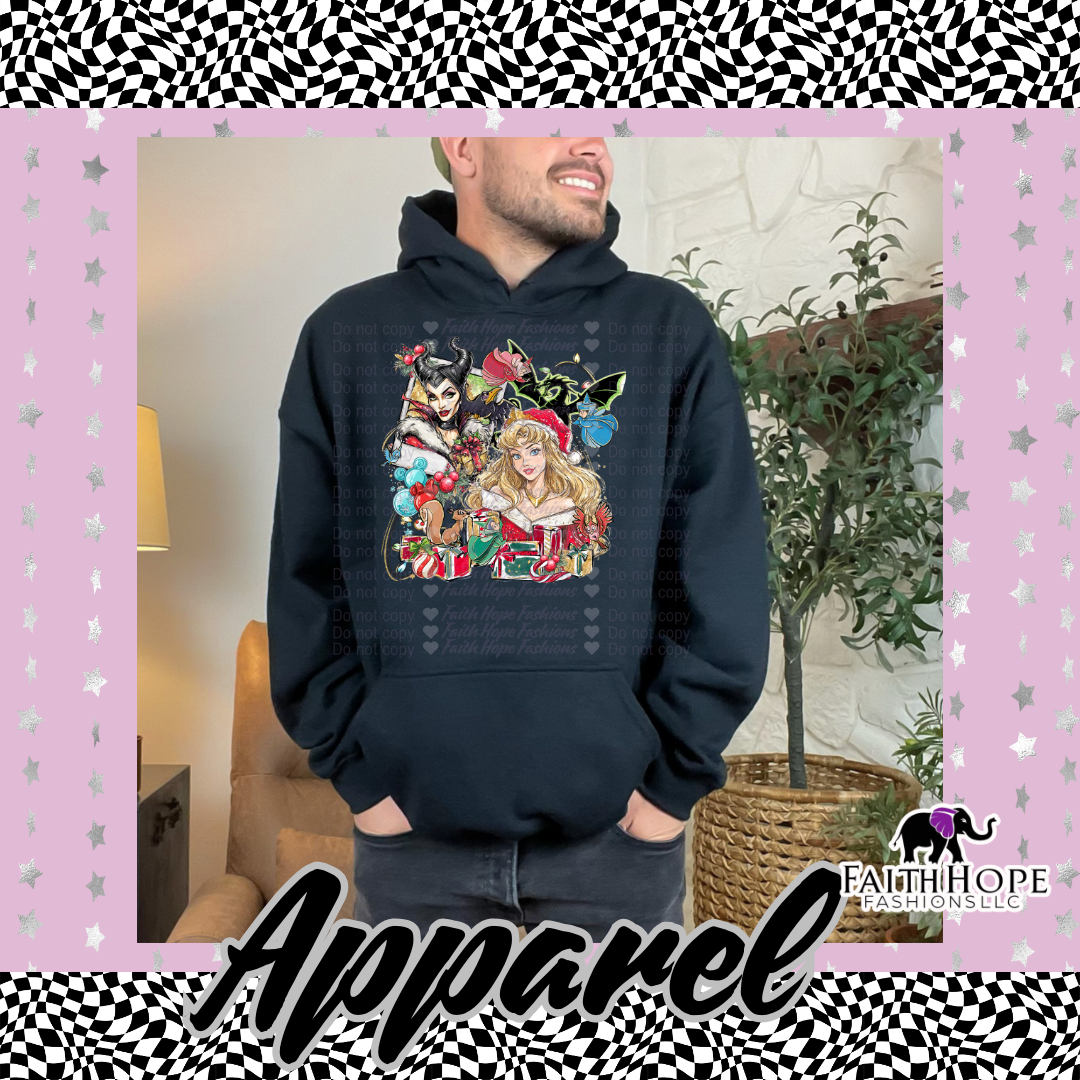 Aurora Christmas Polaroid Adult Hoodie