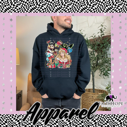 Aurora Christmas Polaroid Adult Hoodie