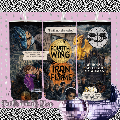 Fourth Wing Collage Tumbler (Case of 25)