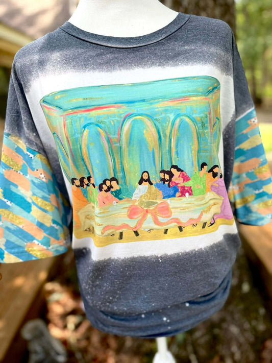 Last Supper Bleached Shirt