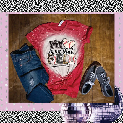 Baseball Mom Bleached Shir