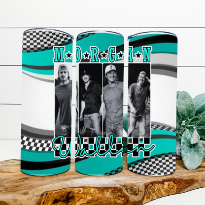 Morgan Wallen Teal Tumbler