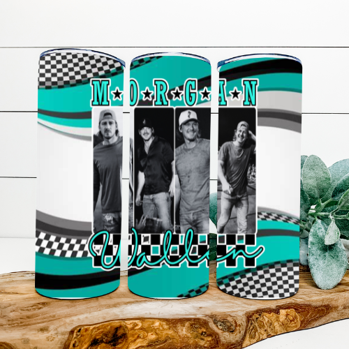 Morgan Wallen Teal Tumbler