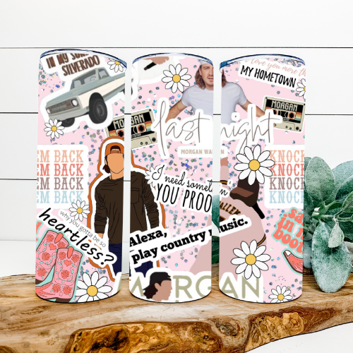 Morgan Wallen Pink Tumbler
