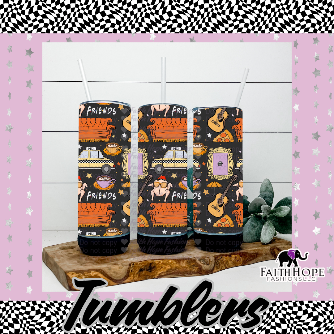 Black Friendsgiving Bluetooth Speaker Tumbler