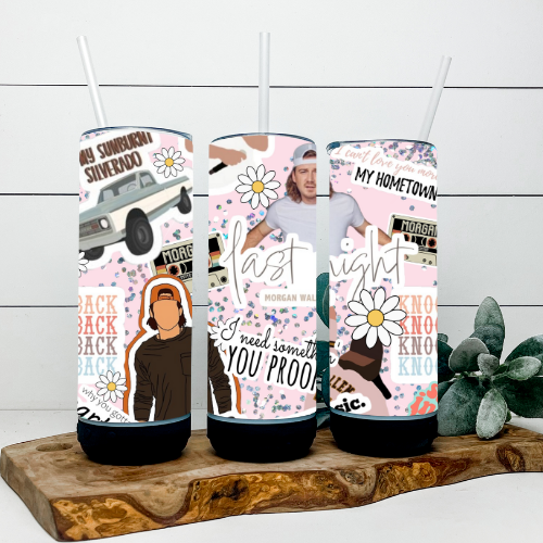 Morgan Wallen Pink Tumbler