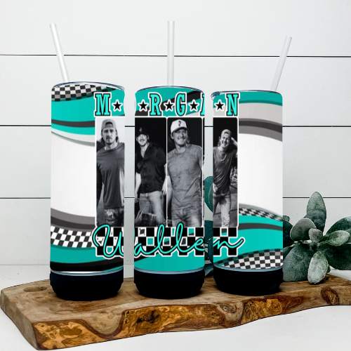 Morgan Wallen Teal Tumbler