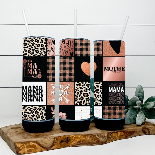 Plaid Mama Tumbler