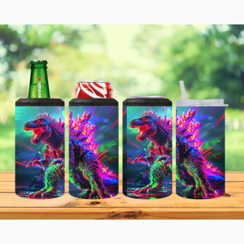 Neon Godzilla Tumbler
