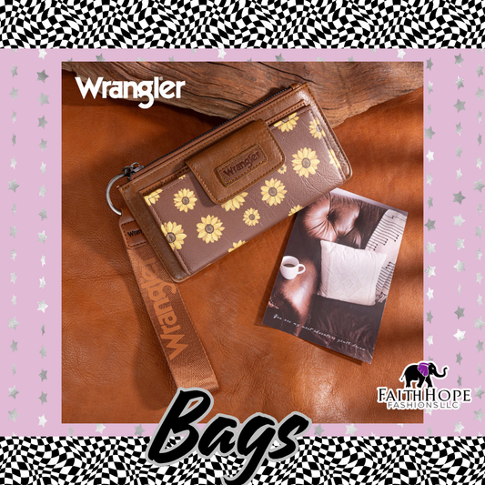 Brown Sunflower Wrangler Wallet