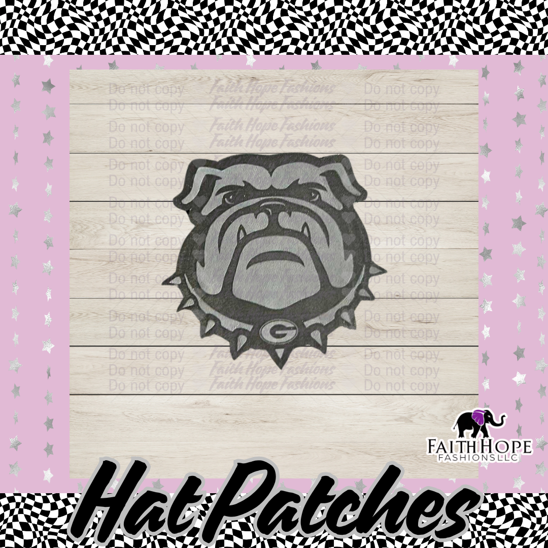 Bull Dog Hat Patch