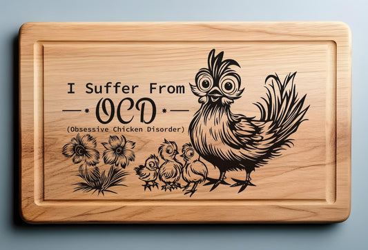 OCD disorder cutting board