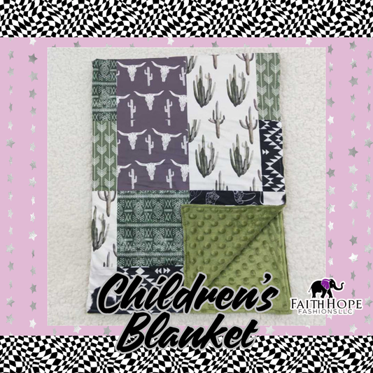 Cactus Children's Blanket