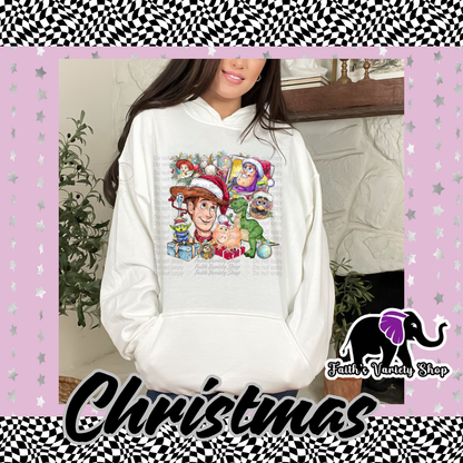Christmas Toy Story Polaroid Adult Hoodie