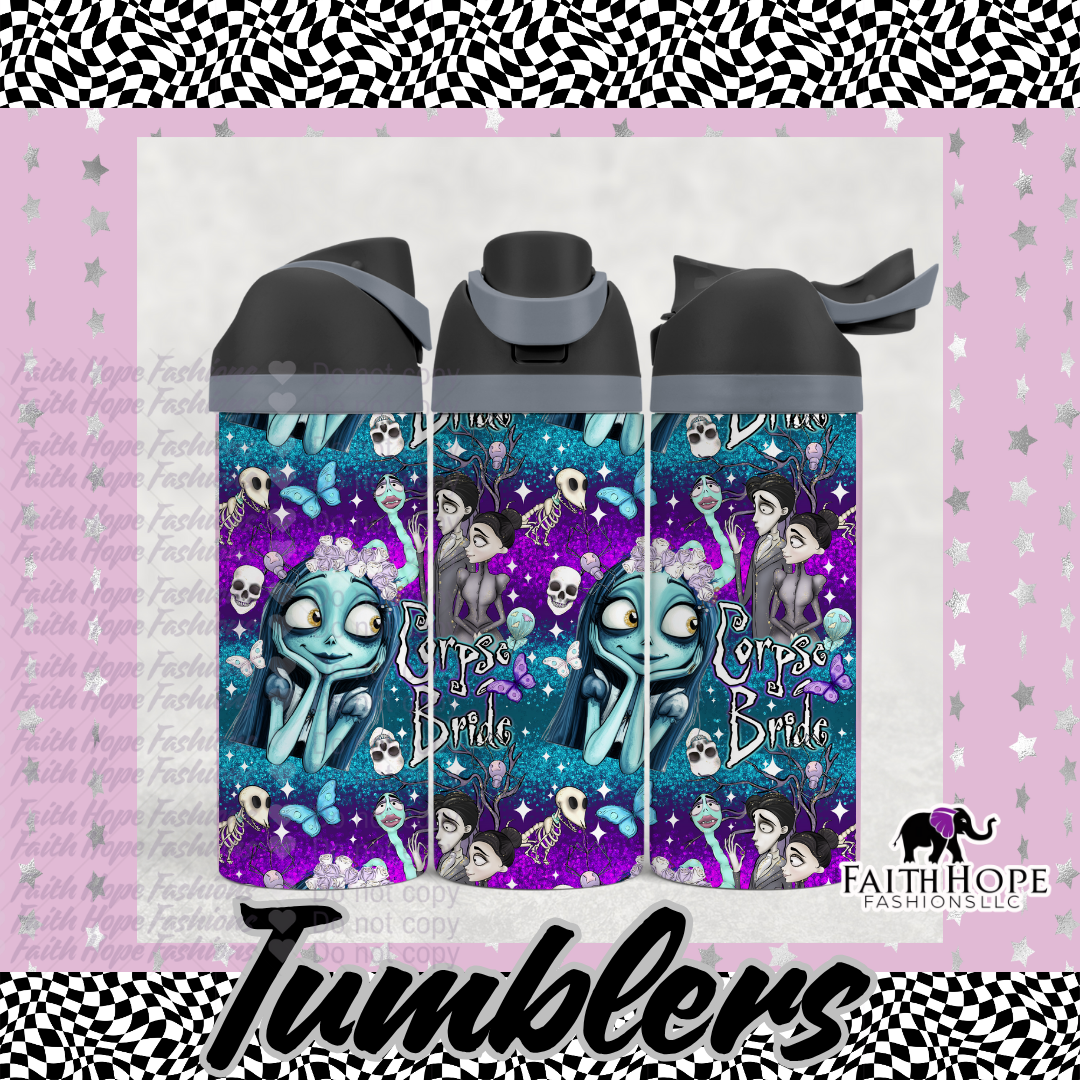 Corpse Bride Owala Style Tumbler