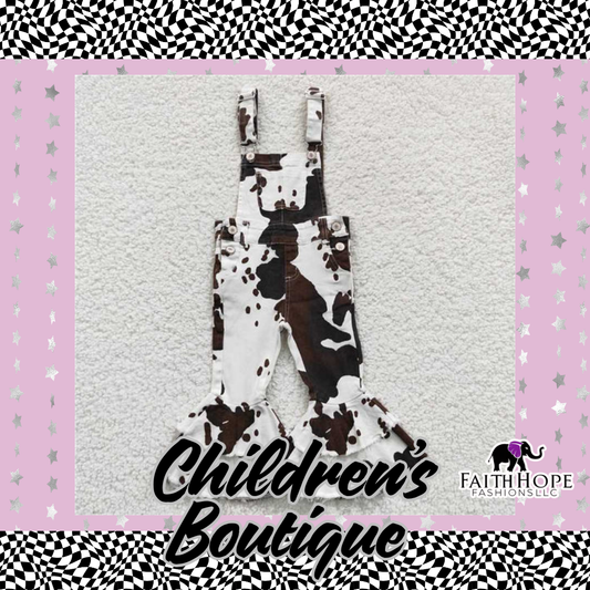 Cow Overall Bell Bottoms