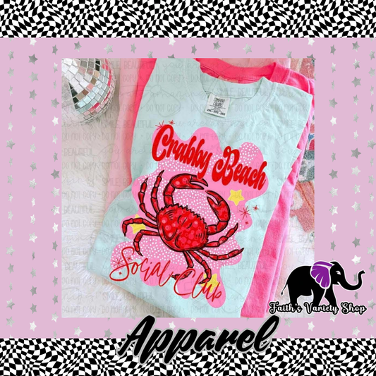 Crabby Beach Social Club Apparel