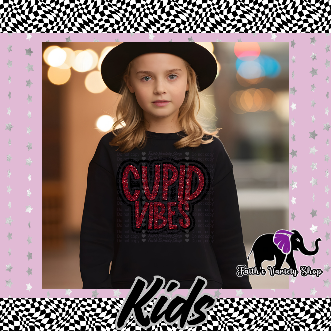 Cupid Vibes Kids Sweater