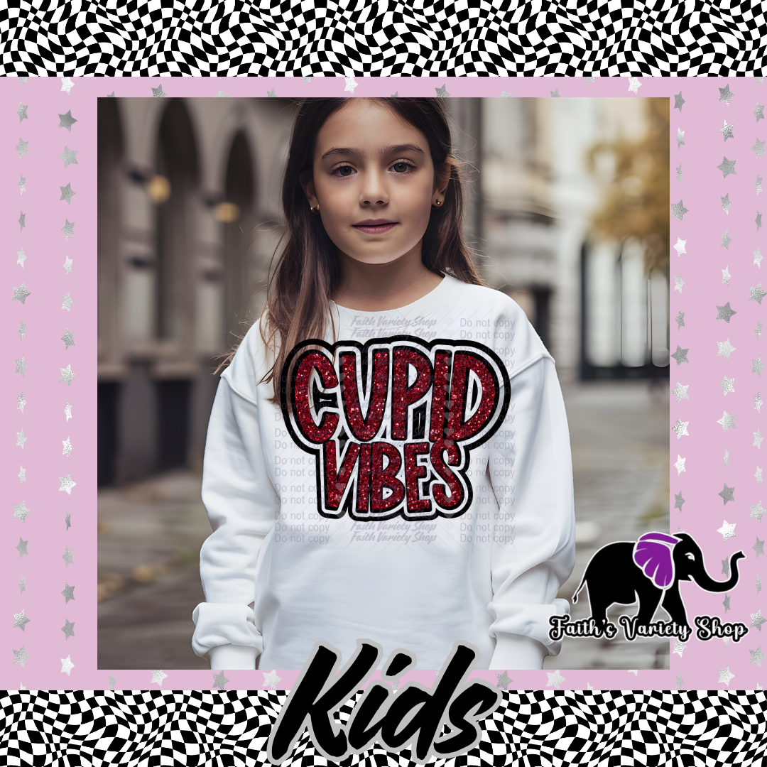 Cupid Vibes Kids Sweater