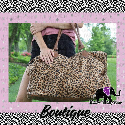 Leopard Overnight Bag