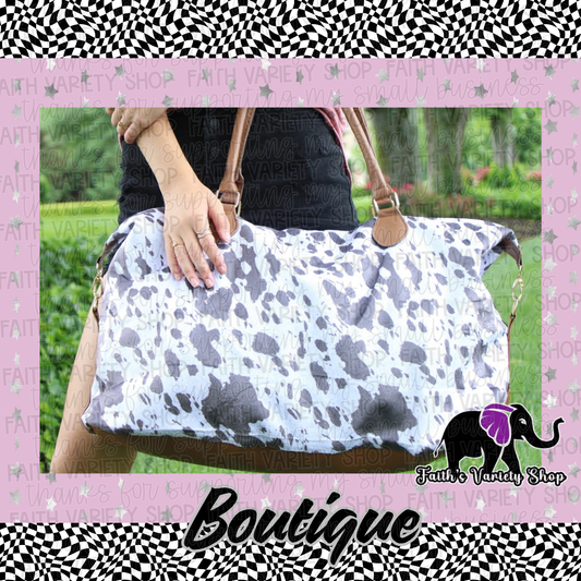 Cow Overnight Bag