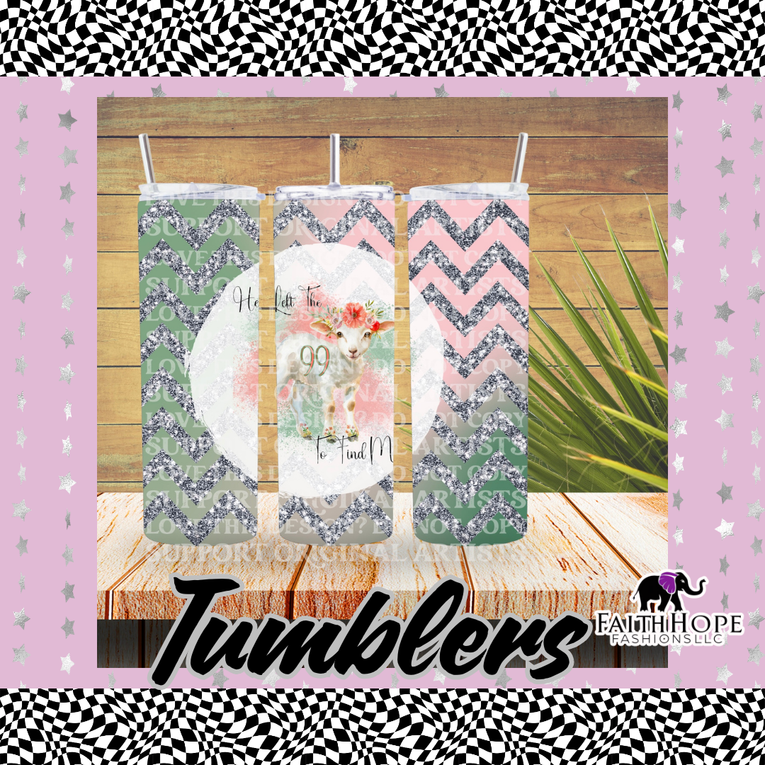 English He Left The 99 Lamb Tumbler