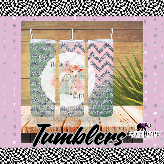 English He Left The 99 Lamb Tumbler