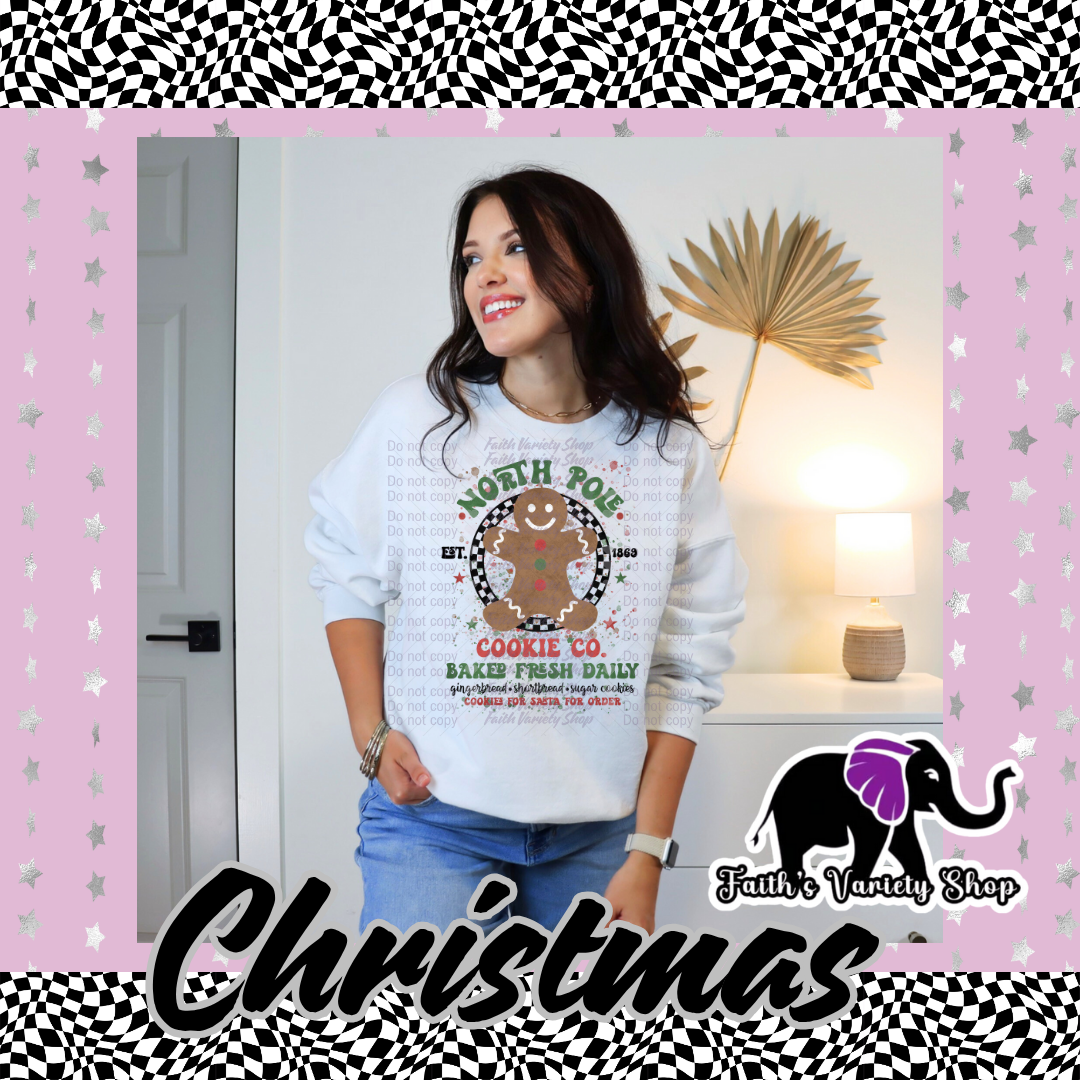 Gingy North Pole Cookie Co Adult Sweater