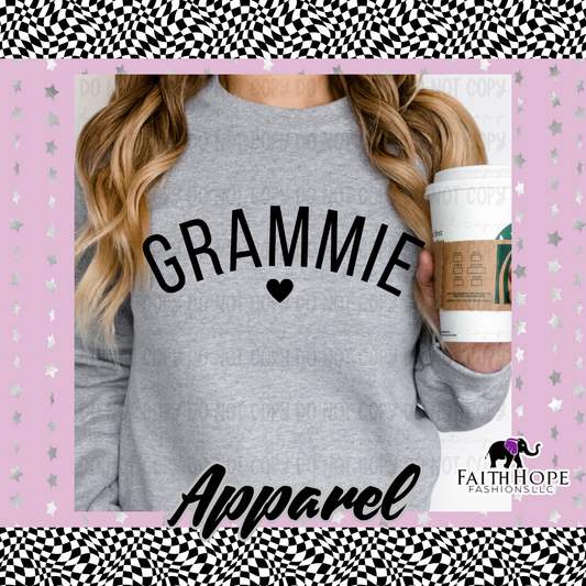 Grammie Heart Adult Sweater