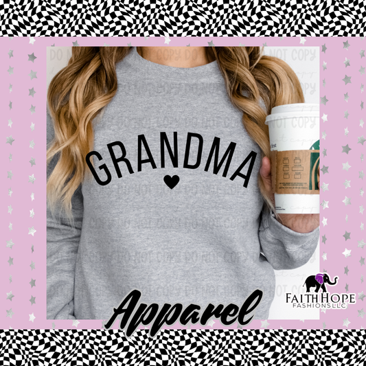 Grandma Heart Adult Sweater