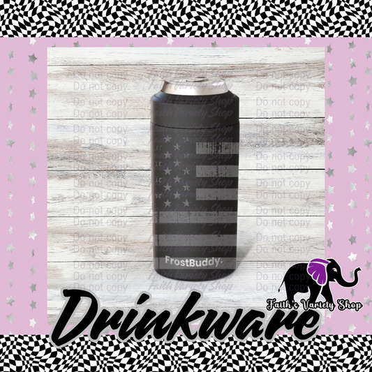 Gray and Black Flag Frost Buddy