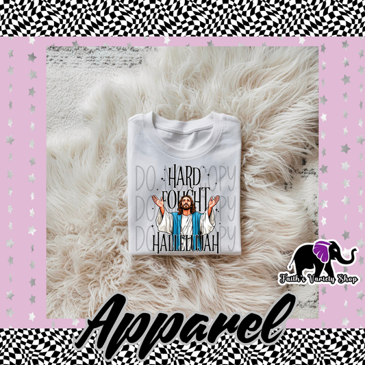 Hard Fought Hallelujah Adult Shirt