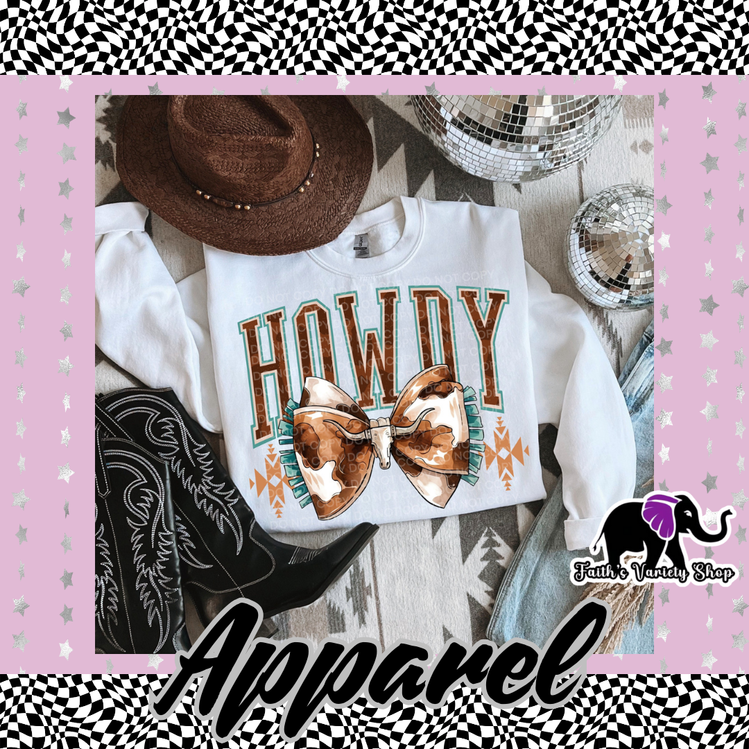 Howdy Bow Adult Sweater