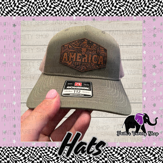 America 1776 Bull And Sunflower Hat