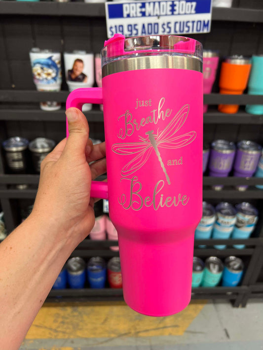 Just Breathe 40oz Tumbler