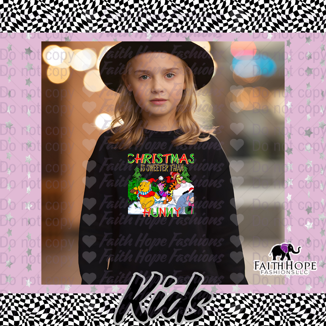 Christmas Sweeter Than Hunny Kids Sweater