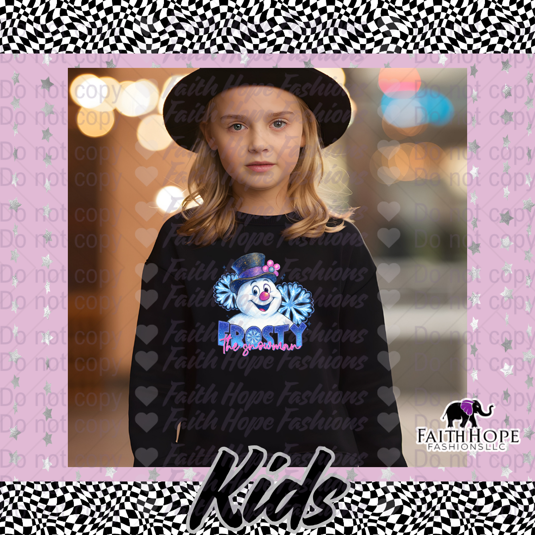 Snowman Frosty Kids Sweater