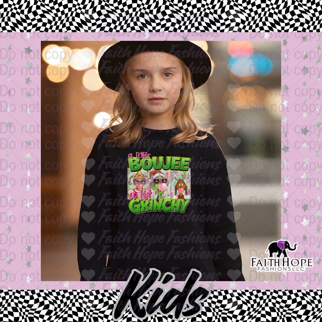 Little Boujee Lotta Ginchy Kids Sweater