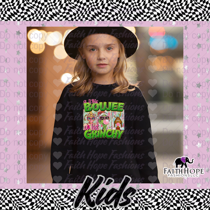 Little Boujee Lotta Ginchy Kids Sweater