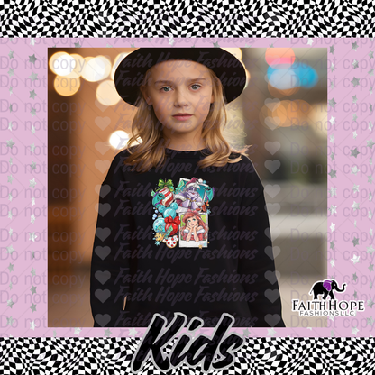 Mermaid Polaroid Kids Sweater