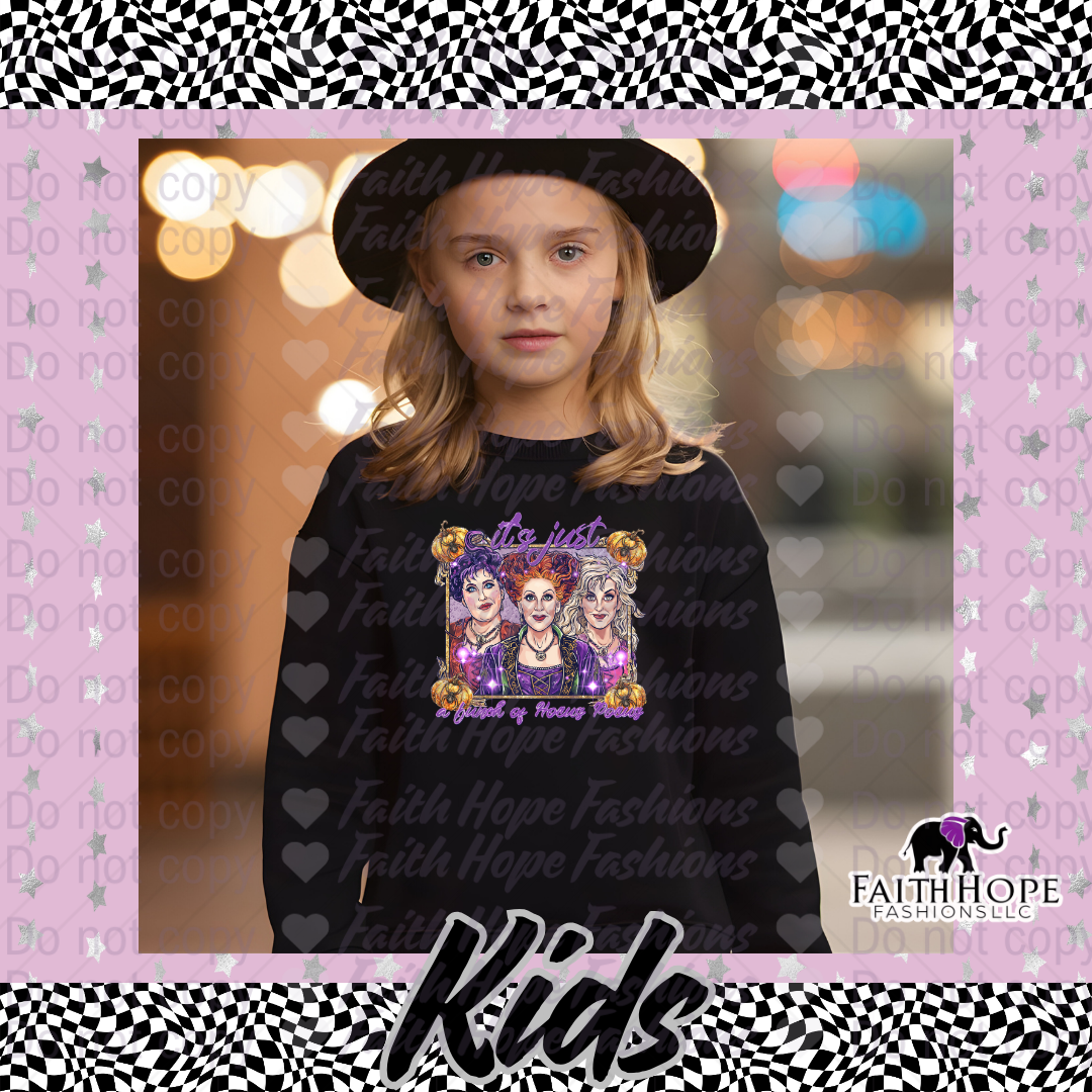 Bunch of HP Purple Glitter Kids Sweater