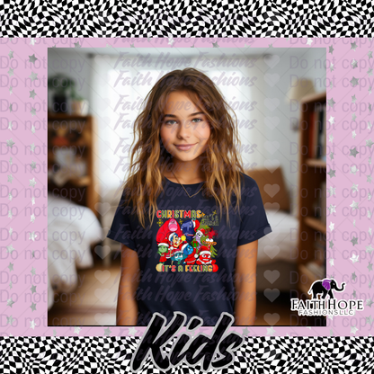 Christmas Feelings Kids Shirt