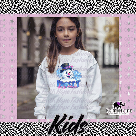Snowman Frosty Kids Sweater