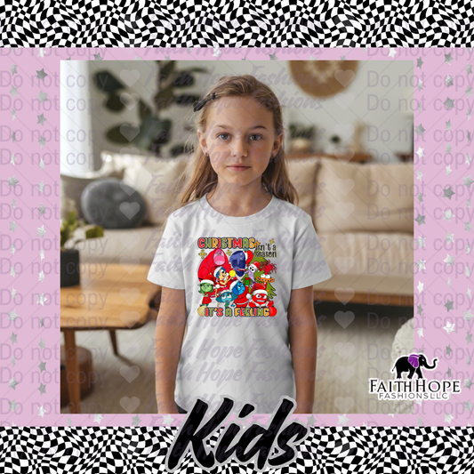 Christmas Feelings Kids Shirt
