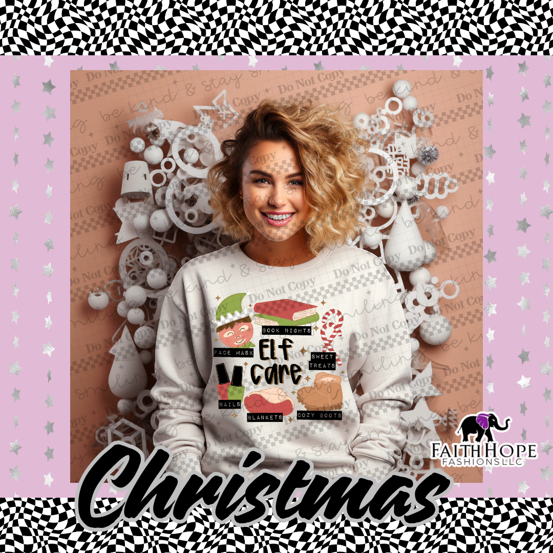 Light Elf Care Adult Sweater