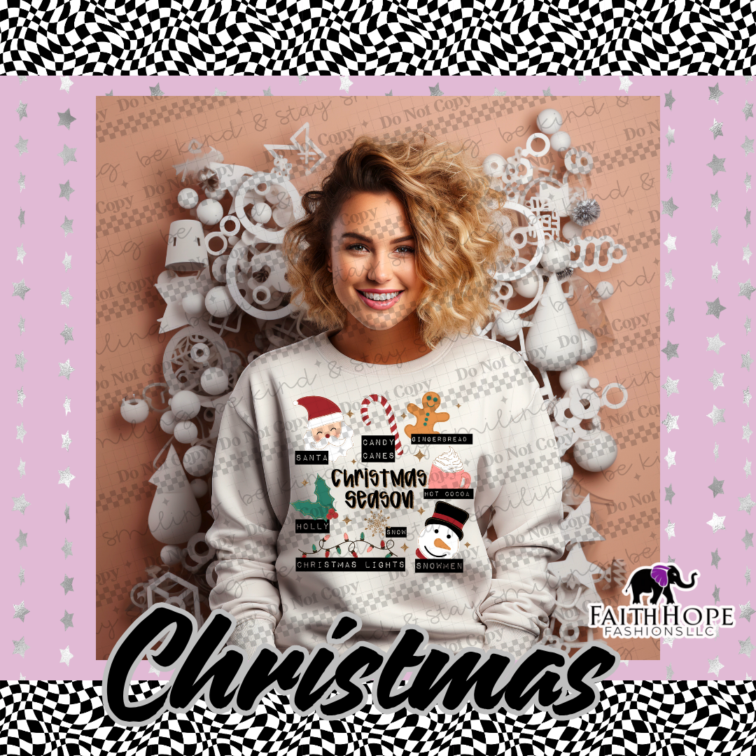 Light Santa Christmas Season Adult Shirt