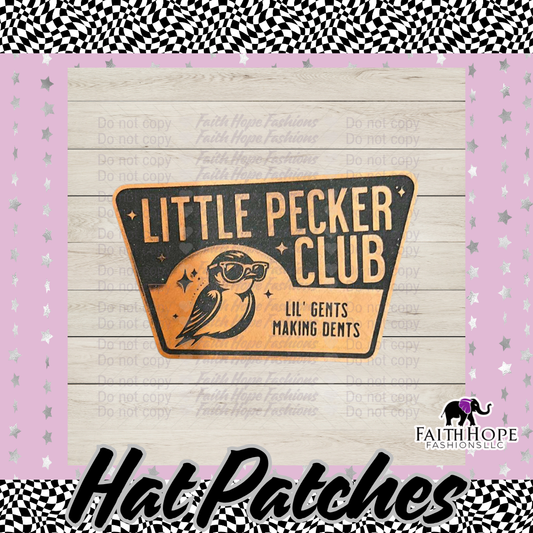 Little Pecker Club Hat Patch