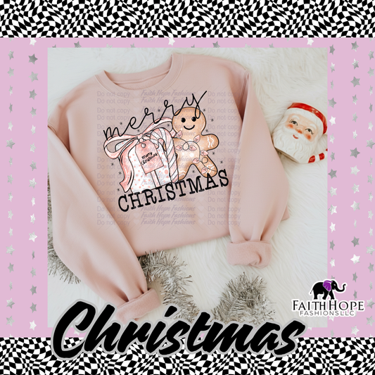 Merry Christmas Gingy Adult Shirt