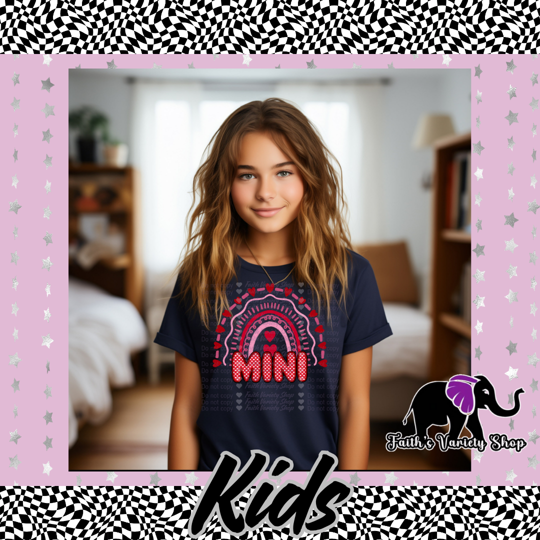 Mini Rainbow Hearts Kids Shirt