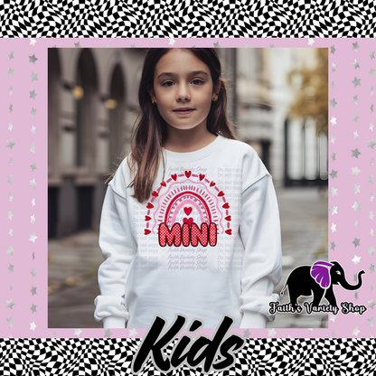 Mini Rainbow Hearts Kids Sweater